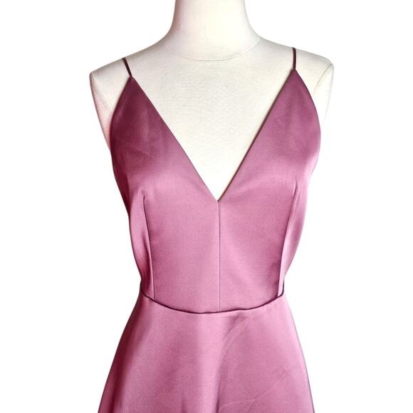 H&M A-line Fit & Flare Midi Dress In Blush Pink Size 8 NWT - Picture 7 of 13
